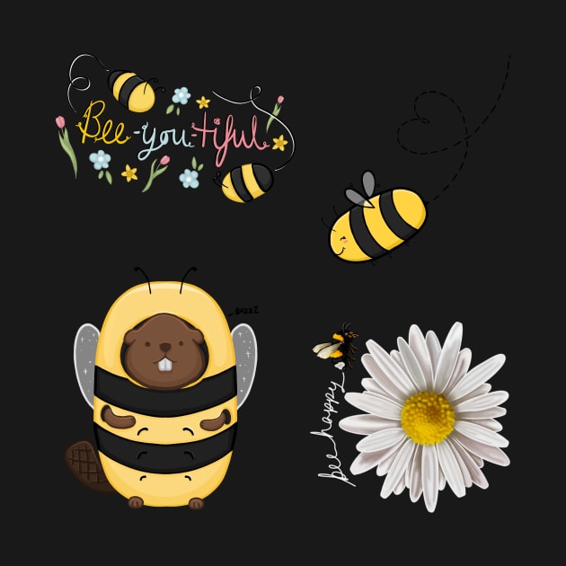 Cute Bee Designs Pack! Stickers & Magnets for the Bee Lovers by AlmightyClaire