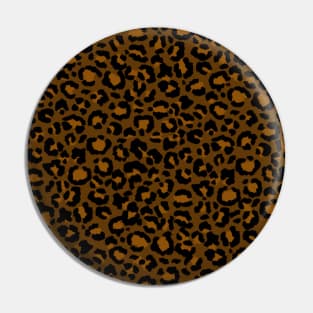 Leopard Pattern in Caramel and Coffee Pin