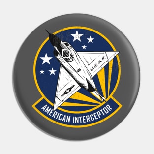 F-102 Delta Dagger - American Interceptor (distressed) Pin