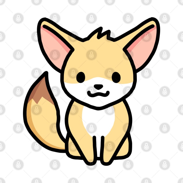 Fennec Fox by littlemandyart