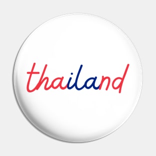 thailand - Thai red and blue - Flag color Pin