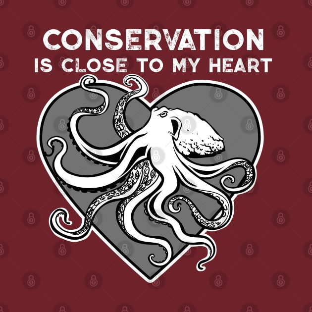 Octopus Conservation Heart by Peppermint Narwhal