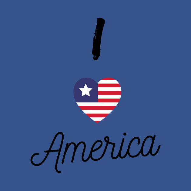 Discover I love America - America - T-Shirt