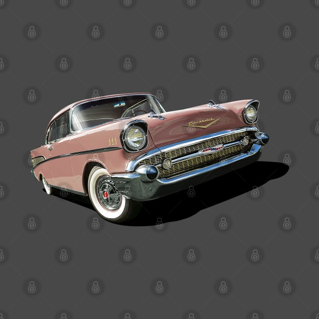 1957 chevrolet bel air in rose by candcretro