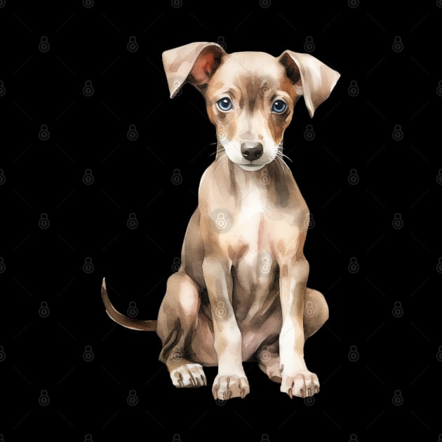 Puppy Greyhound by DavidBriotArt