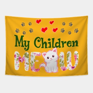 My children pussy cat Tapestry