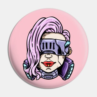 CyperPunk Girl Pin