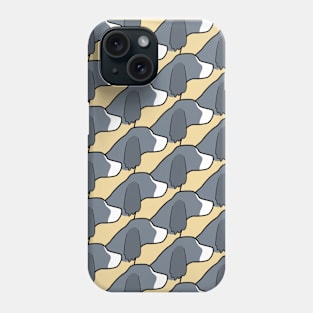 Springer spaniel pattern on yellow Phone Case