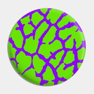 Giraffe Print Violet Green Pin