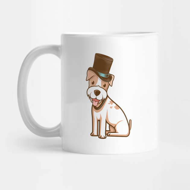 Cute Dog Smile With Top Hat Cute Dog Smile With Top Hat Drawing Ill Mug Teepublic