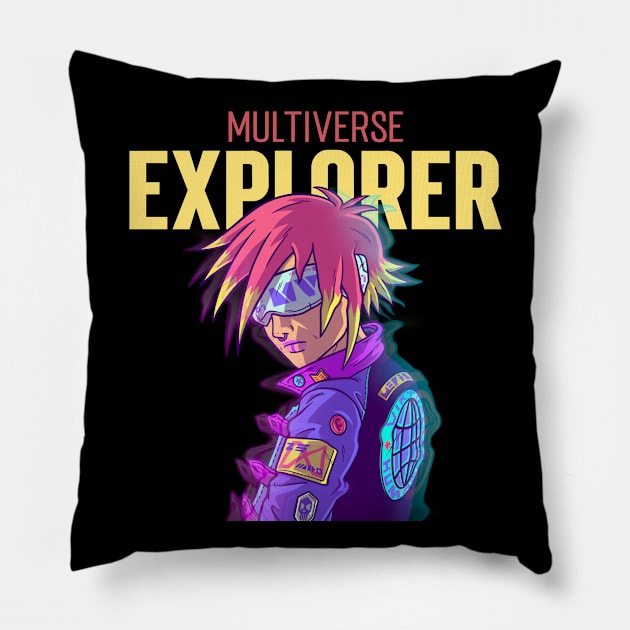 "Multiverse Explorer" - 5 of 6 Pillow by The Multiverse Marketplace