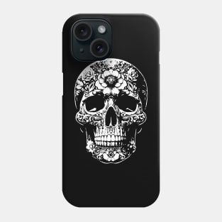 floral skull design Phone Case