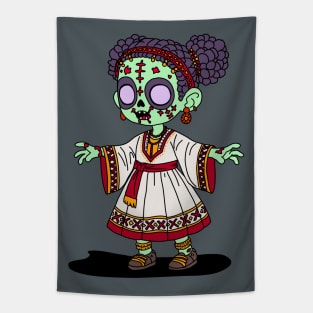 Cute Ethiopian Zombie Tapestry