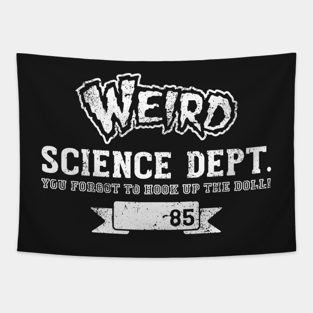 WEIRD SCIENCE Tapestry by CoDDesigns