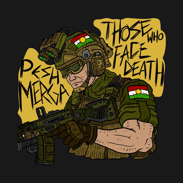 peshmerga, free kurdistan, pro kurdish art. by JJadx