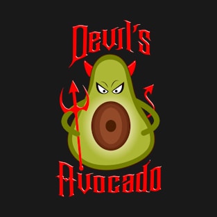 Avocado Funny Halloween Devil's Avocado T-Shirt