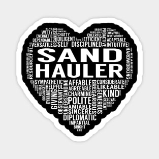 Sand Hauler Heart Magnet