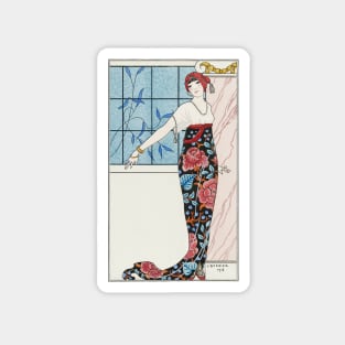 Costumes Parisiens Grande Fashion Illustration by George Barbier Magnet