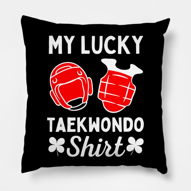 Taekwondo Lucky Pillow by footballomatic