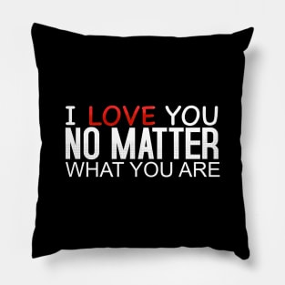 I Love No Matter What You Are_Dark Pillow