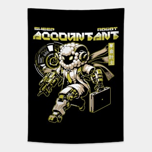 Sheep Accountant Sci-fi Job Future Mecha Animals Robot Tapestry