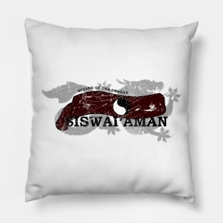 Siswai'aman Distressed. Pillow