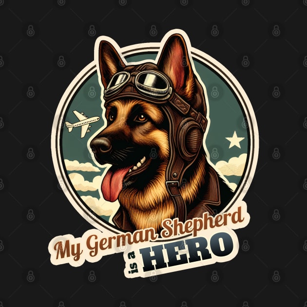 German Shepherd Pilot by k9-tee