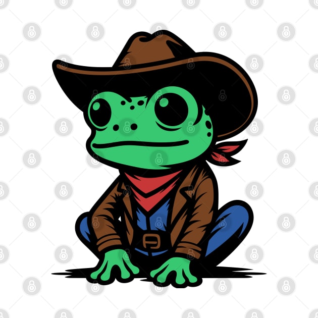 Frog Cowboy by KayBee Gift Shop