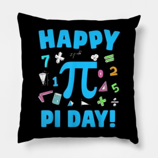 Happy Pi Day Kids Math Teachers Student Professor Pi Day Pillow