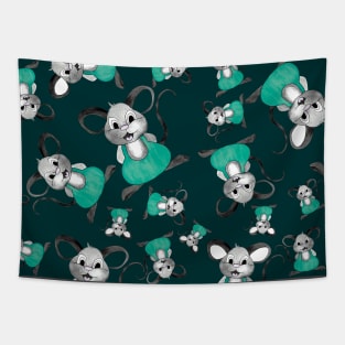 Cute mice pattern Tapestry