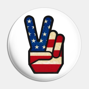 Vintage Peace in America Pin