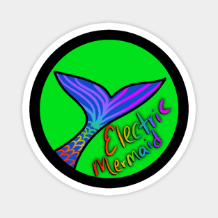Electric Mermaid Logo Magnet