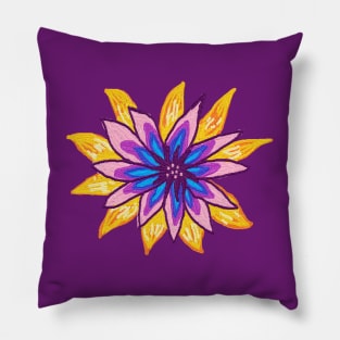 My garden full of flowers, vintage Flower patterns, oil painting Pillow