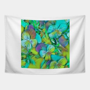 Pastel Pansies Tapestry