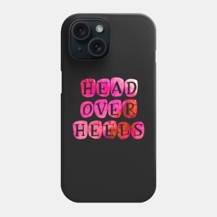 Bright 'Head over Heels' Typography Design Phone Case