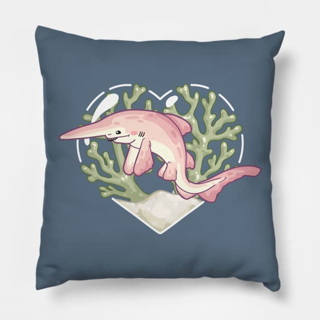 GOBBLE, the Goblin Shark Pillow by bytesizetreasure