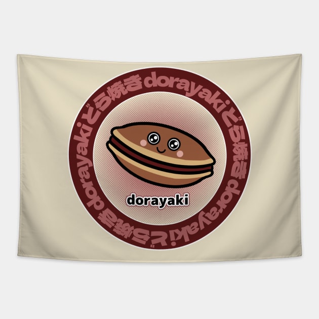 Kawaii Dorayaki (Japanese Red Bean Pancake) Tapestry by KL Chocmocc