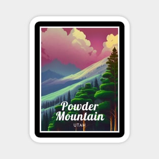 Powder Mountain Utah United States ski Magnet