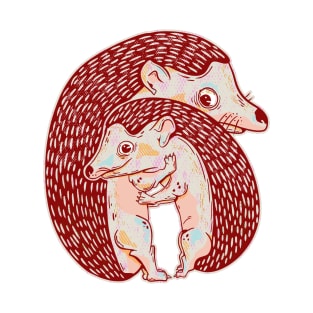 Hedgehogs hugging T-Shirt