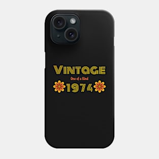 Vintage Birth Year 1974 Phone Case