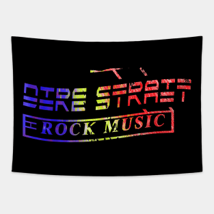 Rock t-shirt , Dire Strait t-shirt Tapestry