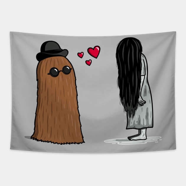 Hairy Love! Tapestry by Raffiti