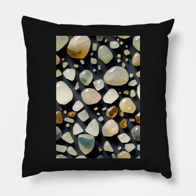 Jewel Pattern - Quartz, for a bit of luxury in your life! #1 Pillow by Endless-Designs