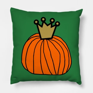 Pumpking A Pumpkin Food Pun for Halloween Pillow