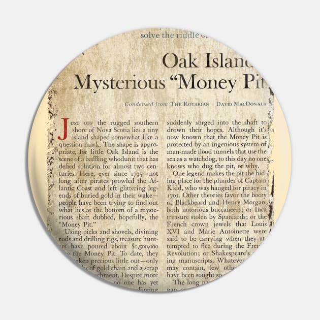 Oak Island Money Pit Pin by OakIslandMystery
