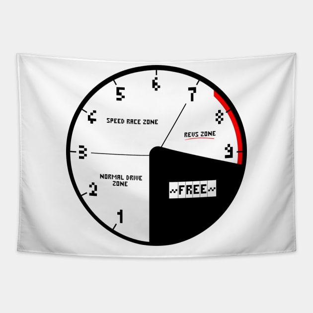 Speedometer of freedom Tapestry by Antoinea3