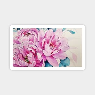 Watercolor Flower Painting Magnet