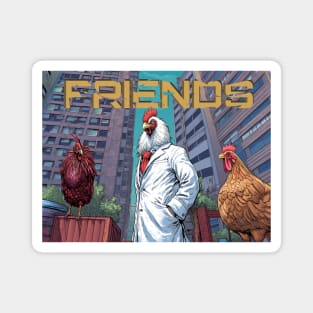 Chicken Friends Magnet