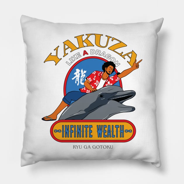 Ryu Ga Gotoku - Infinite Wealth Pillow by eternal sunshine