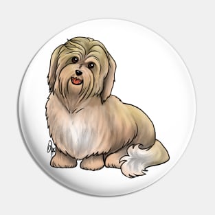 Dog - Havanese Dog - Cream Pin